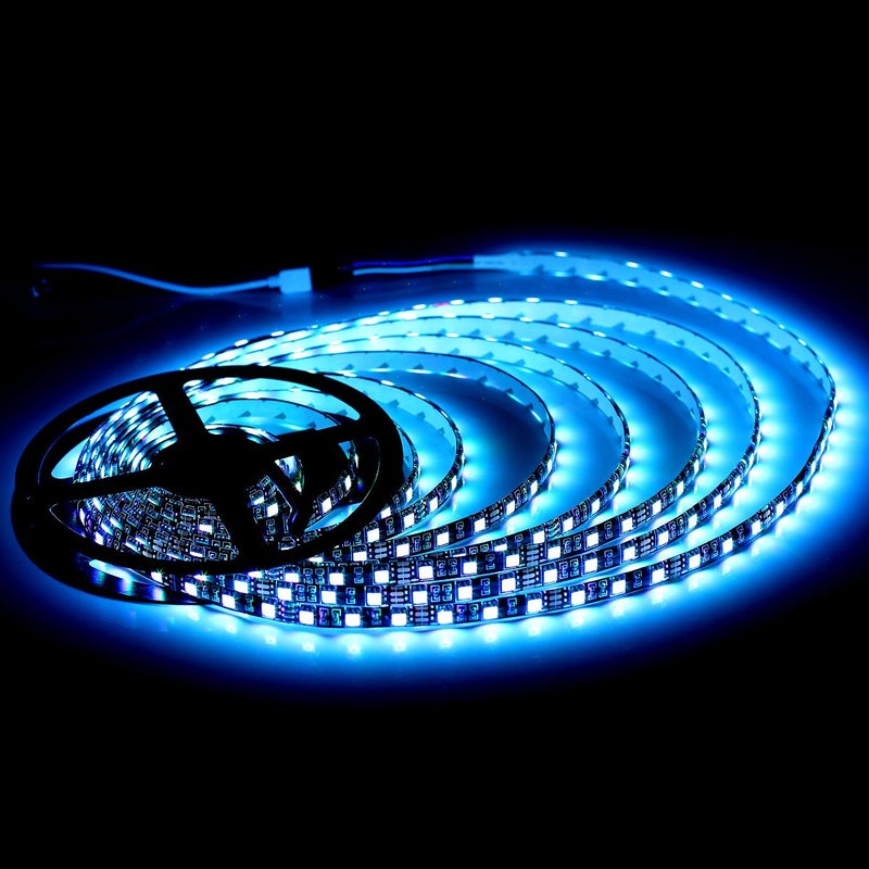 SUPERNIGHT RGB Strip Waterproof Black PCB, 16.4ft 5050 Color Changing Rope Lights for Bedroom, Christmas Day, Halloween Decoration (Not Include Remote Controller and Power Supply) (300 LEDs) - Image 4